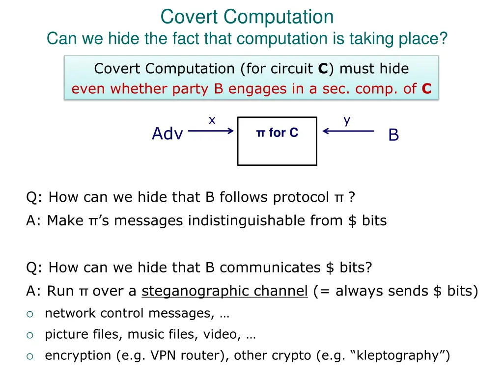 covert computation