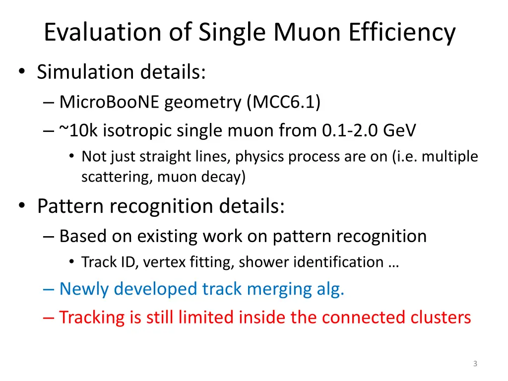 evaluation of single muon efficiency simulation