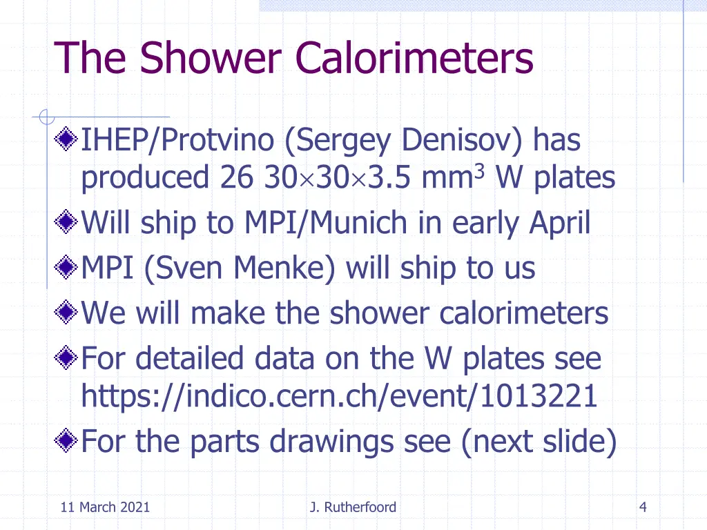 the shower calorimeters