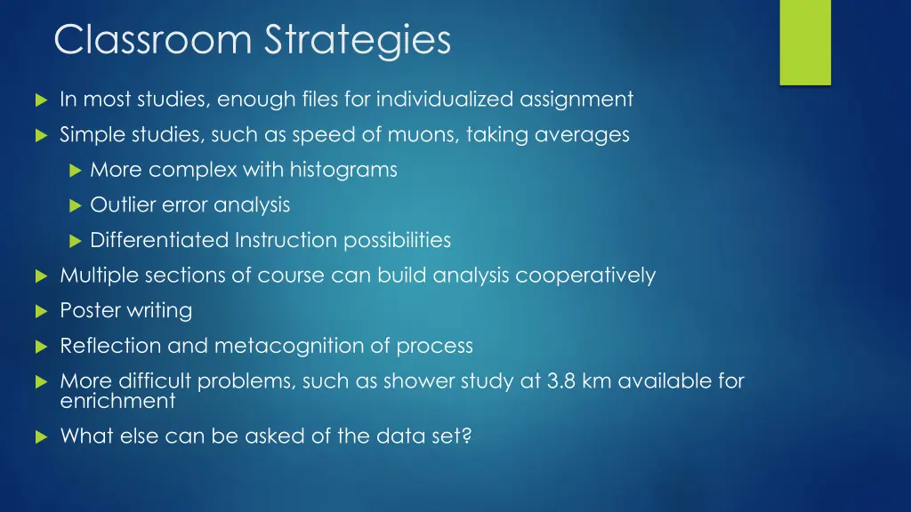 classroom strategies