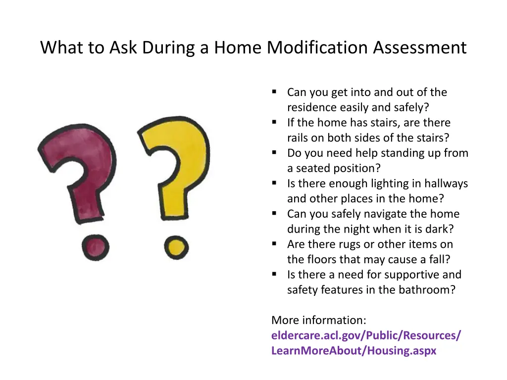 what to ask during a home modification assessment