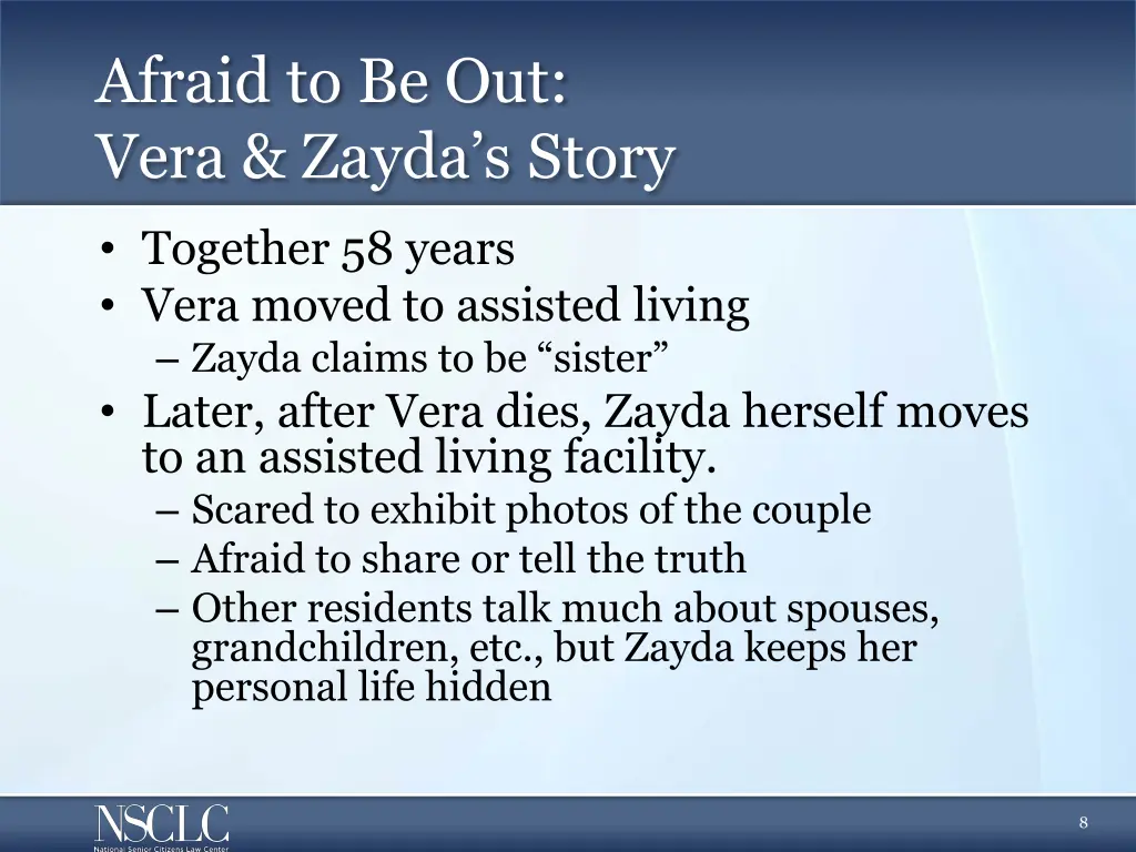 afraid to be out vera zayda s story