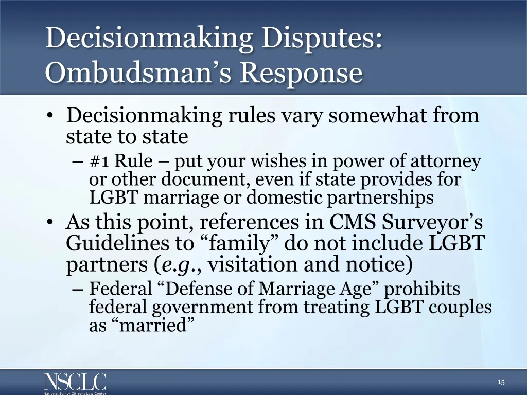 decisionmaking disputes ombudsman s response