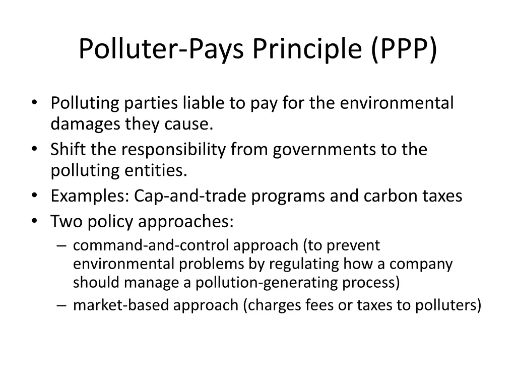 polluter pays principle ppp