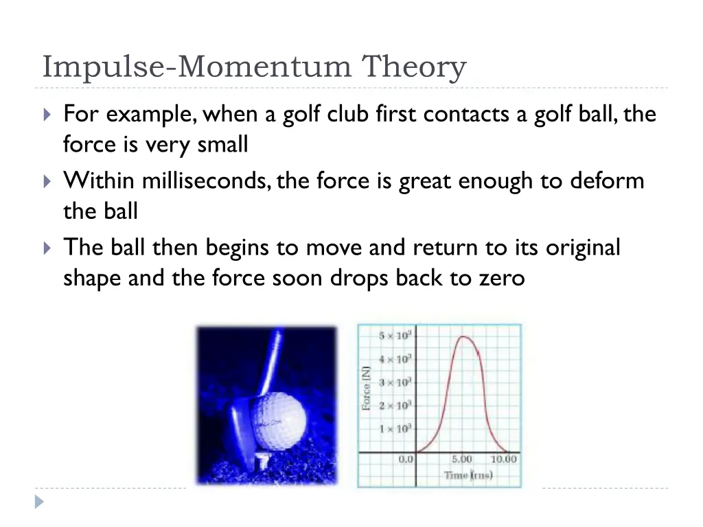 impulse momentum theory