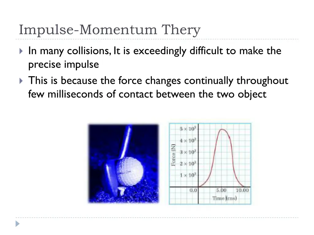 impulse momentum thery