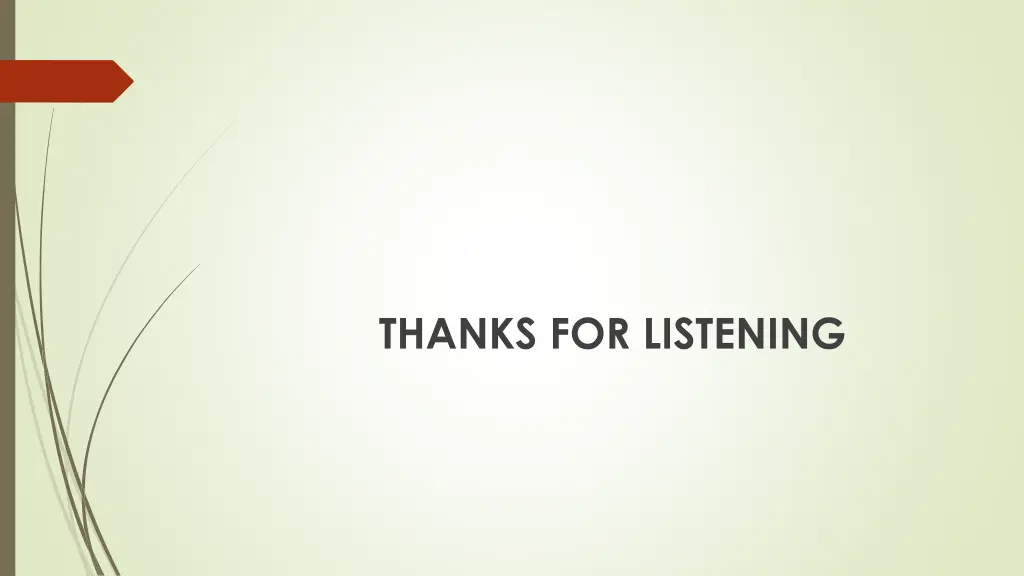 thanks for listening