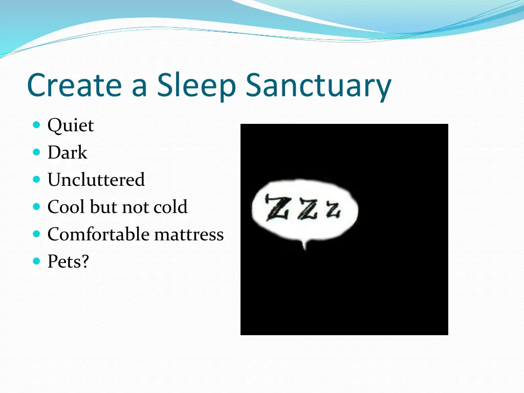 create a sleep sanctuary