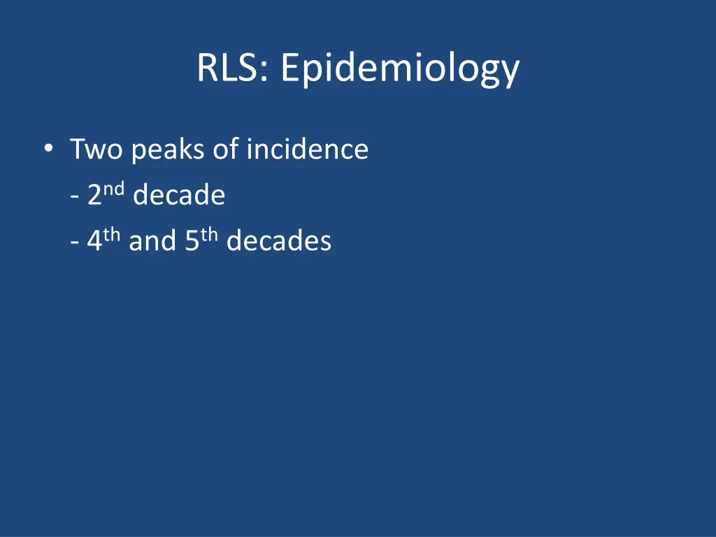 rls epidemiology