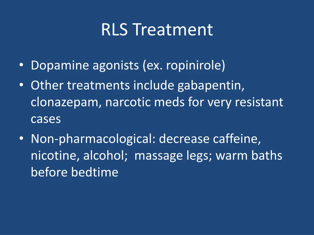 rls treatment