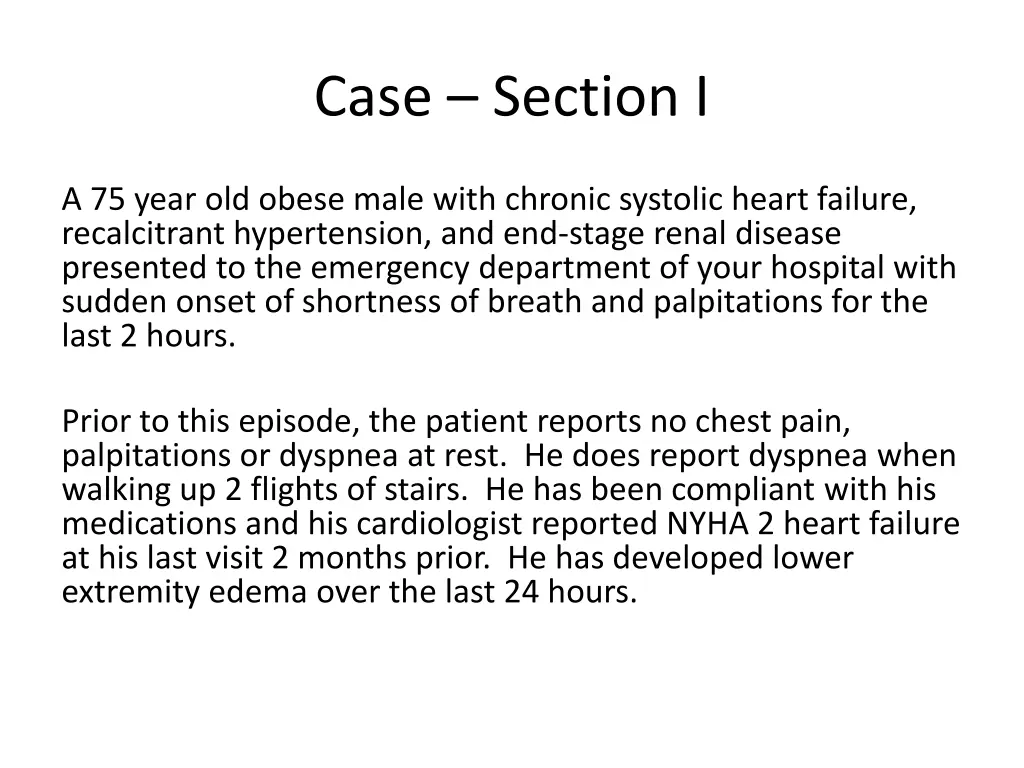 case section i