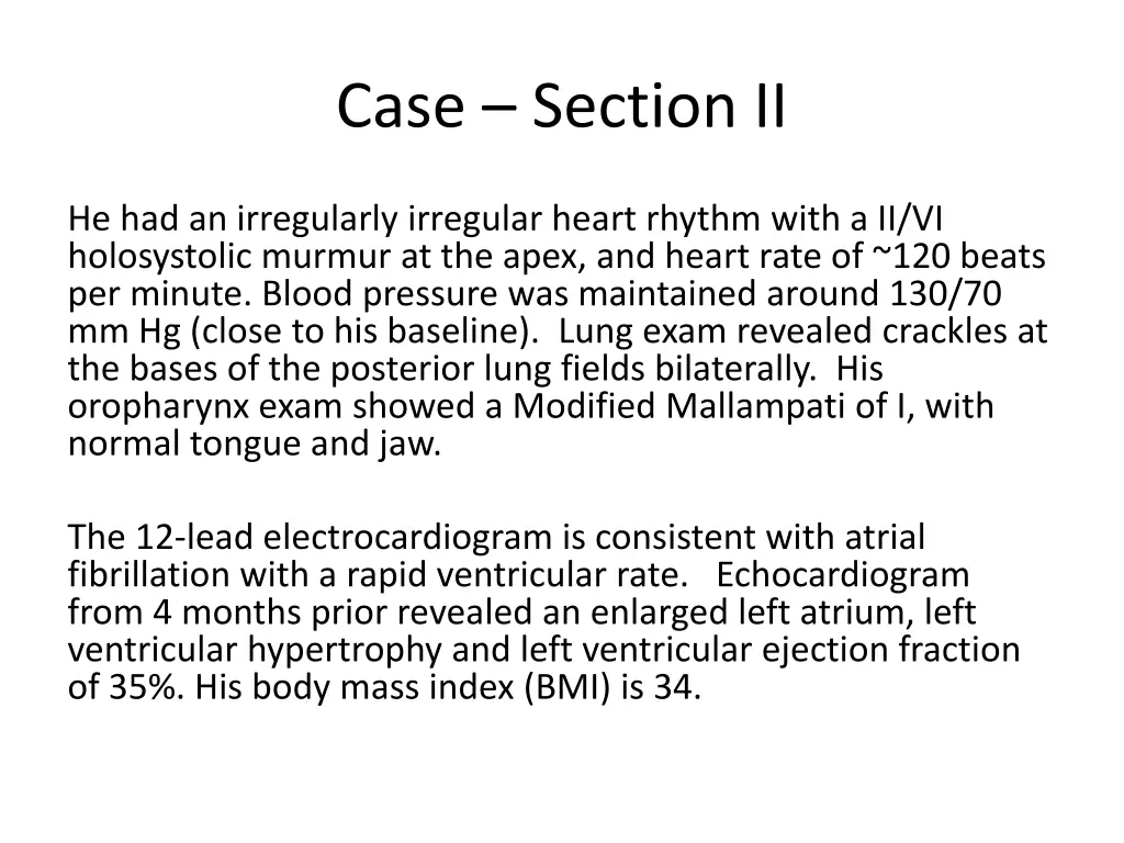 case section ii 1