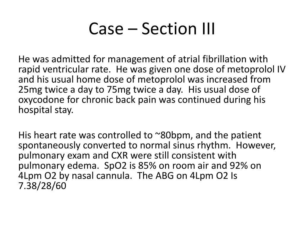 case section iii