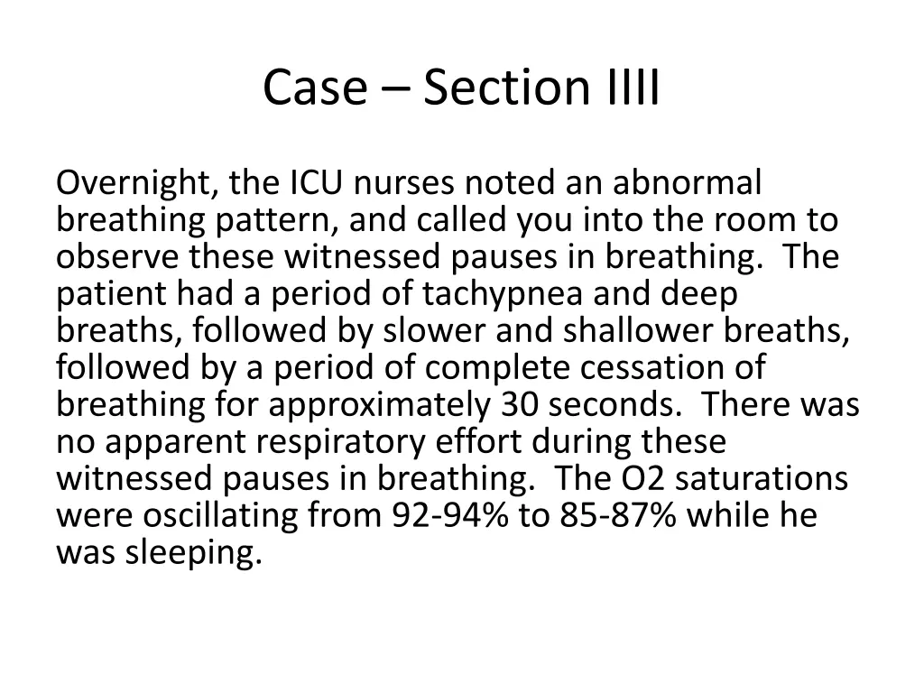 case section iiii