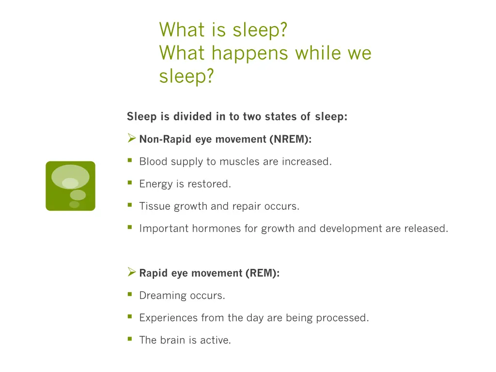 what is sleep what happens while we sleep