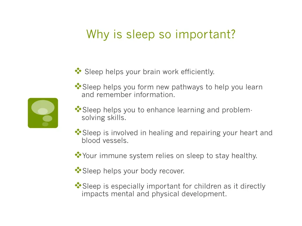 why is sleep so important