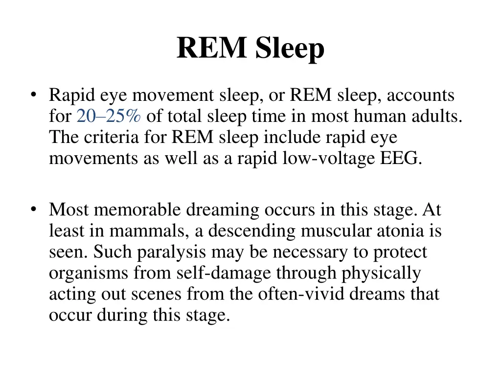 rem sleep