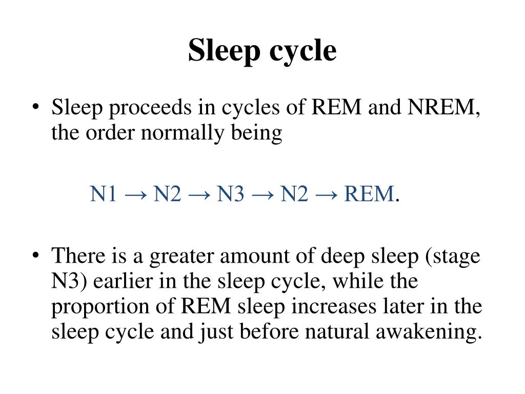 sleep cycle