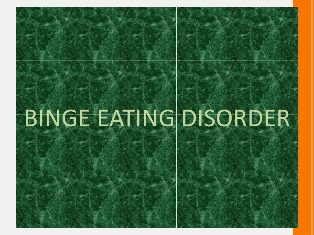 binge eating disorder