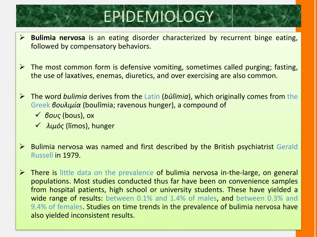 epidemiology