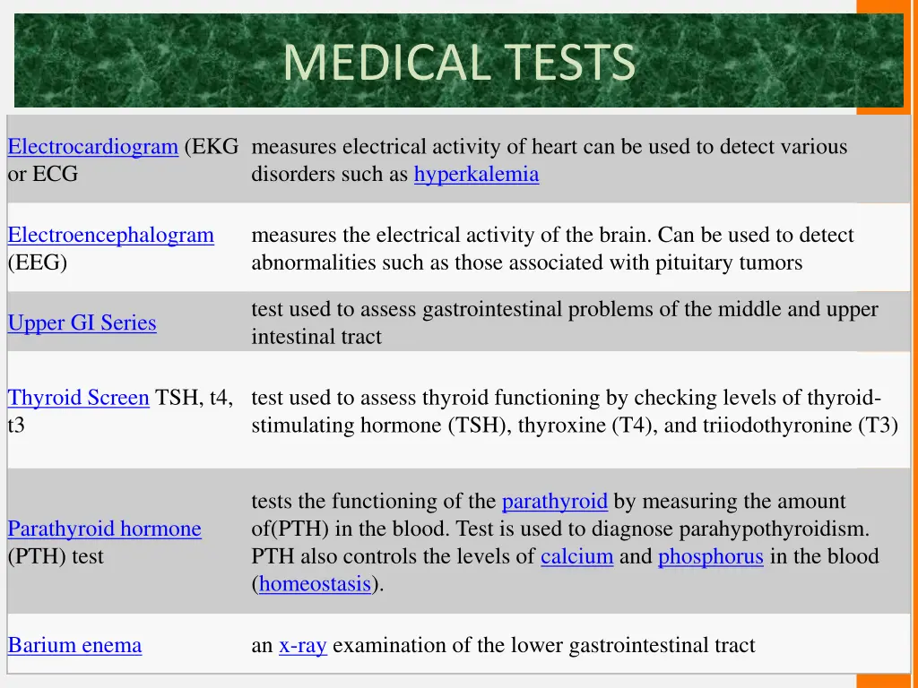 medical tests 3