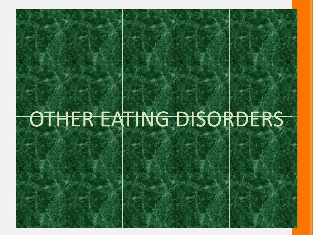 other eating disorders