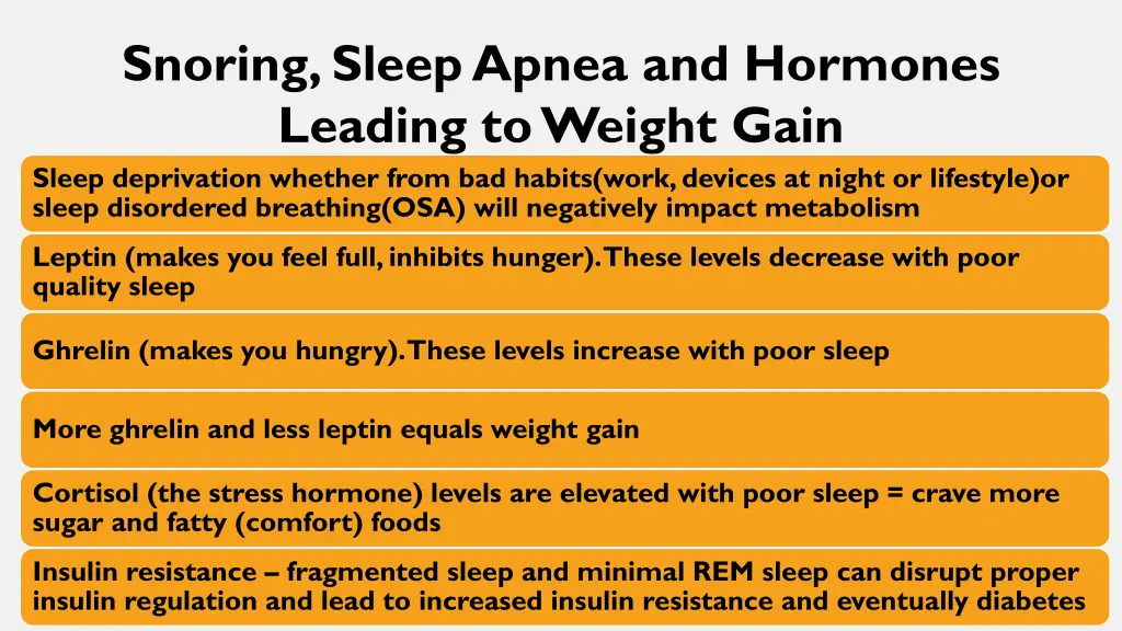 snoring sleep apnea and hormones leading