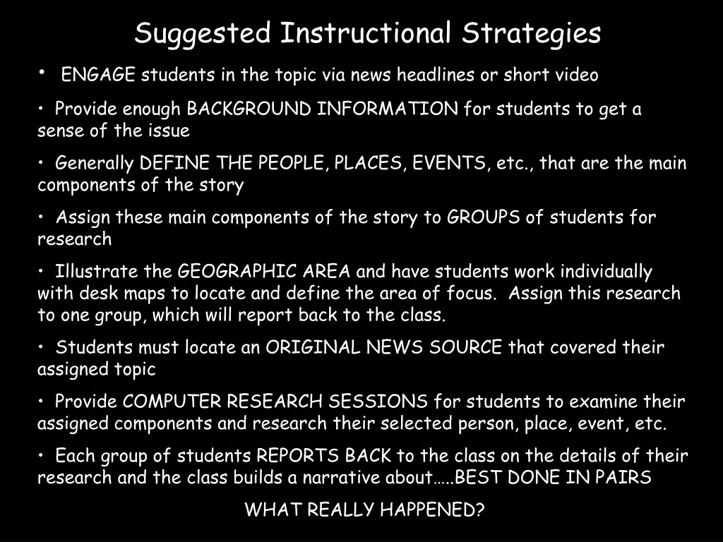 suggested instructional strategies engage