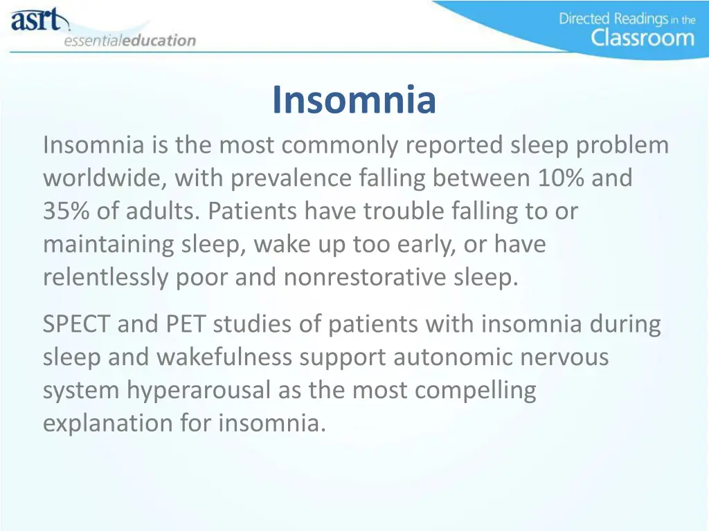 insomnia