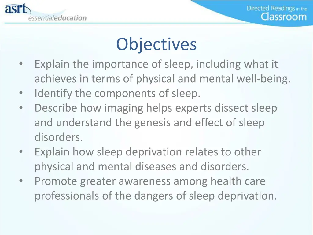 objectives