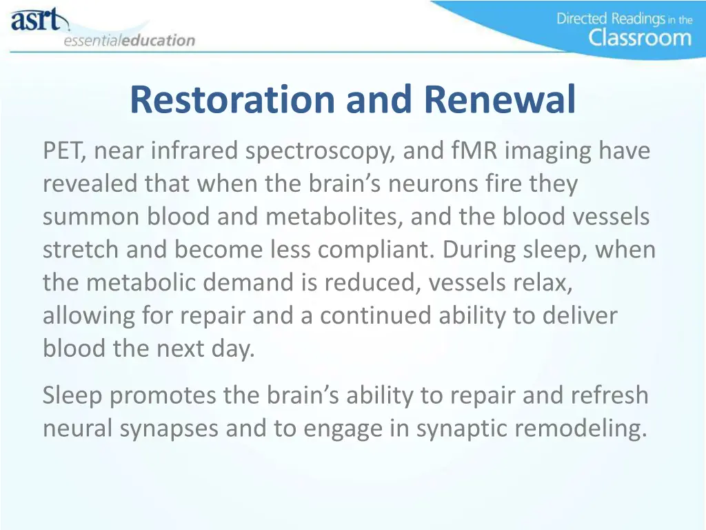 restoration and renewal