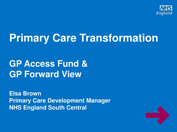 primary care transformation