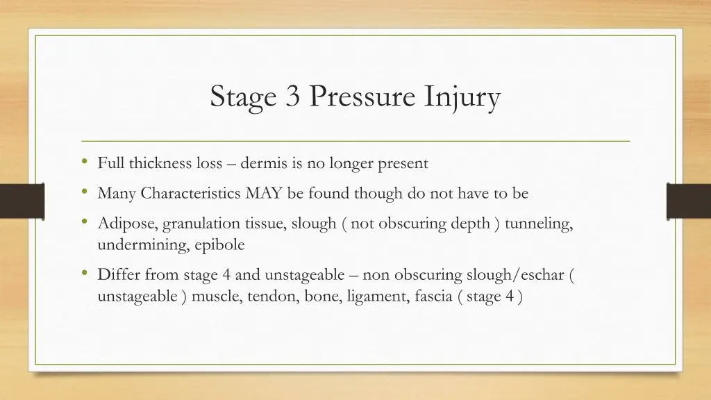 stage 3 pressure injury