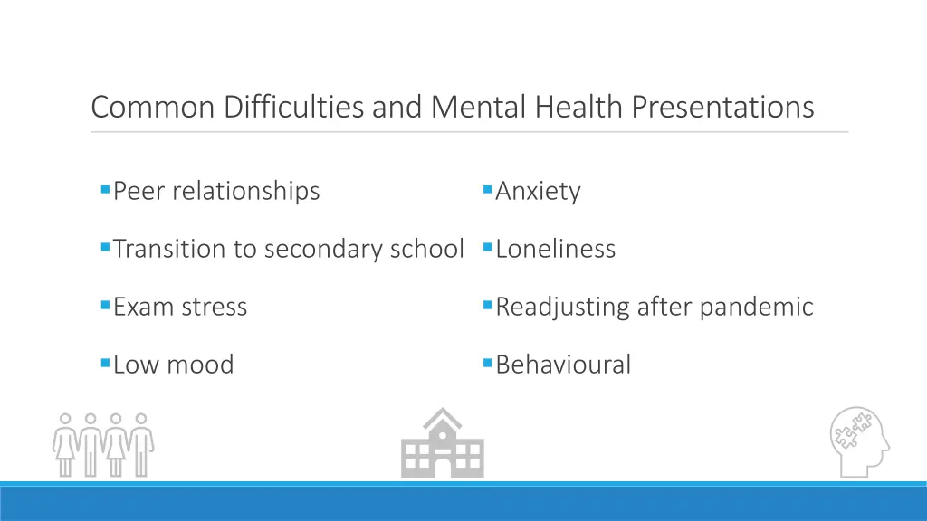 common difficulties and mental health