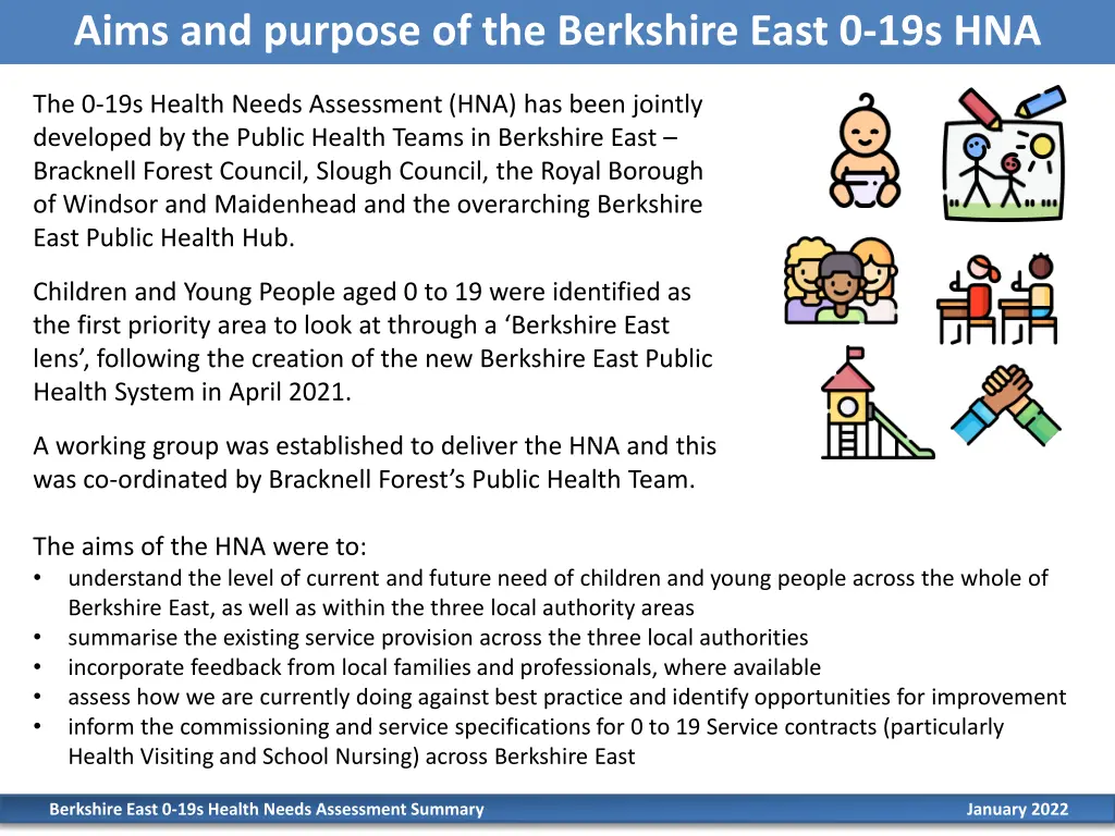 aims and purpose of the berkshire east 0 19s hna