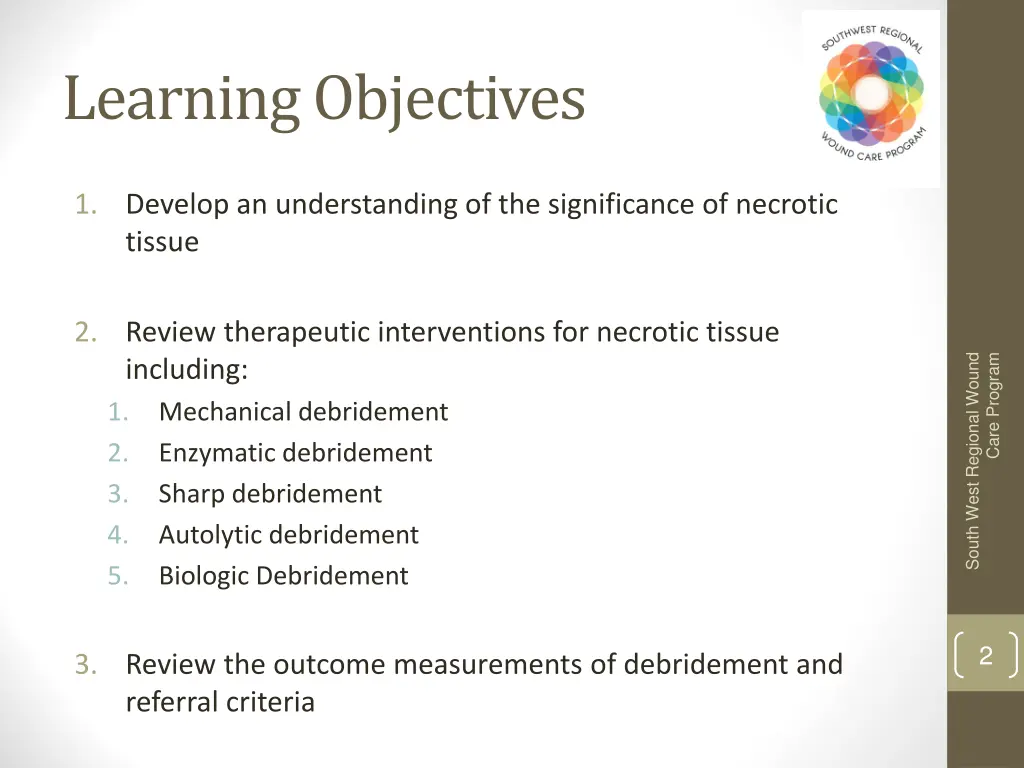 learning objectives