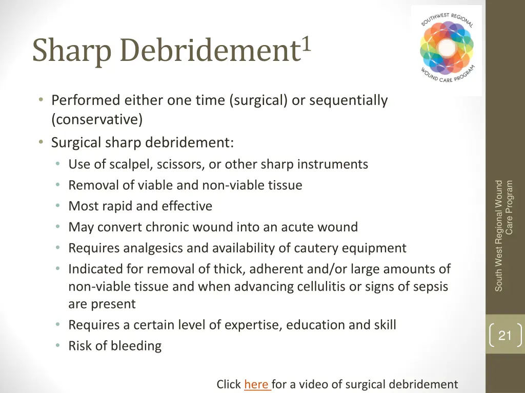 sharp debridement 1