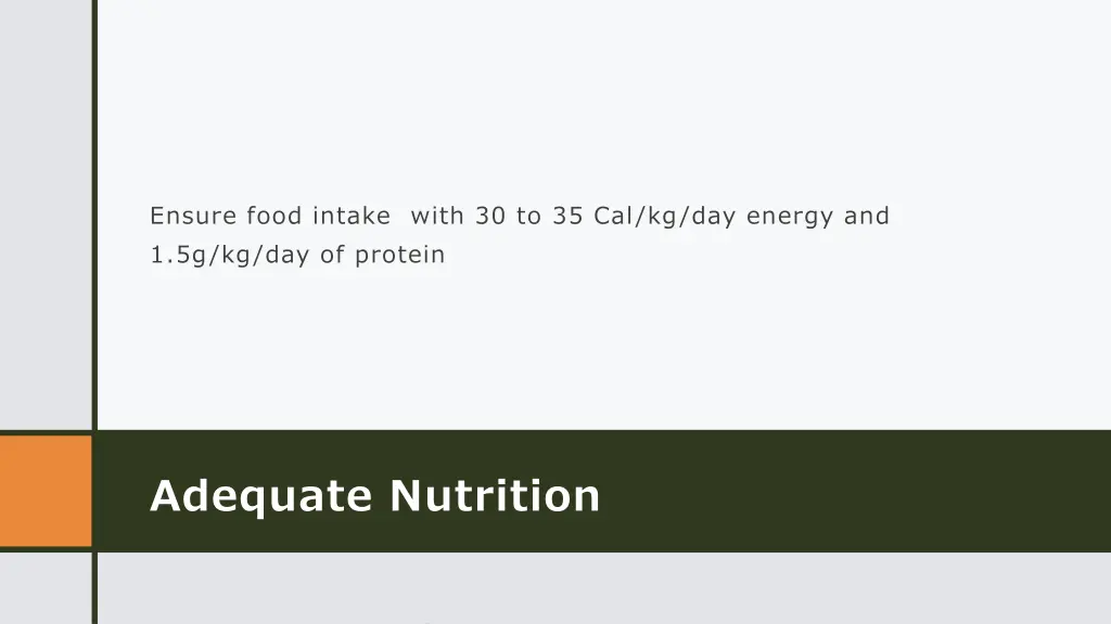 ensure food intake with