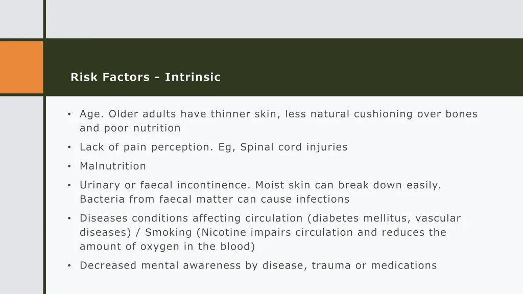 risk factors intrinsic