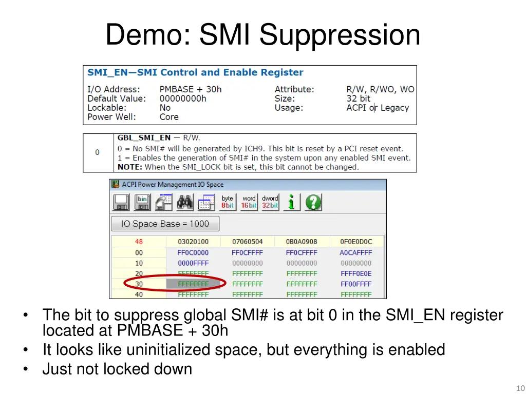 demo smi suppression 3