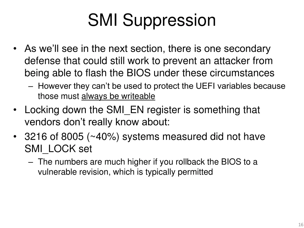 smi suppression 1