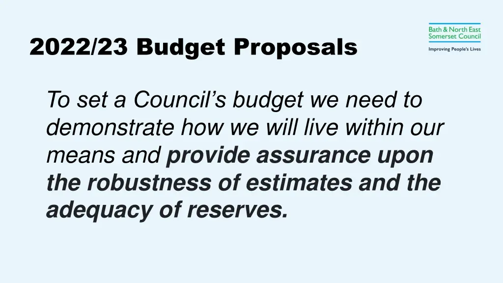 2022 23 budget proposals