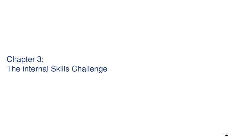 chapter 3 the internal skills challenge