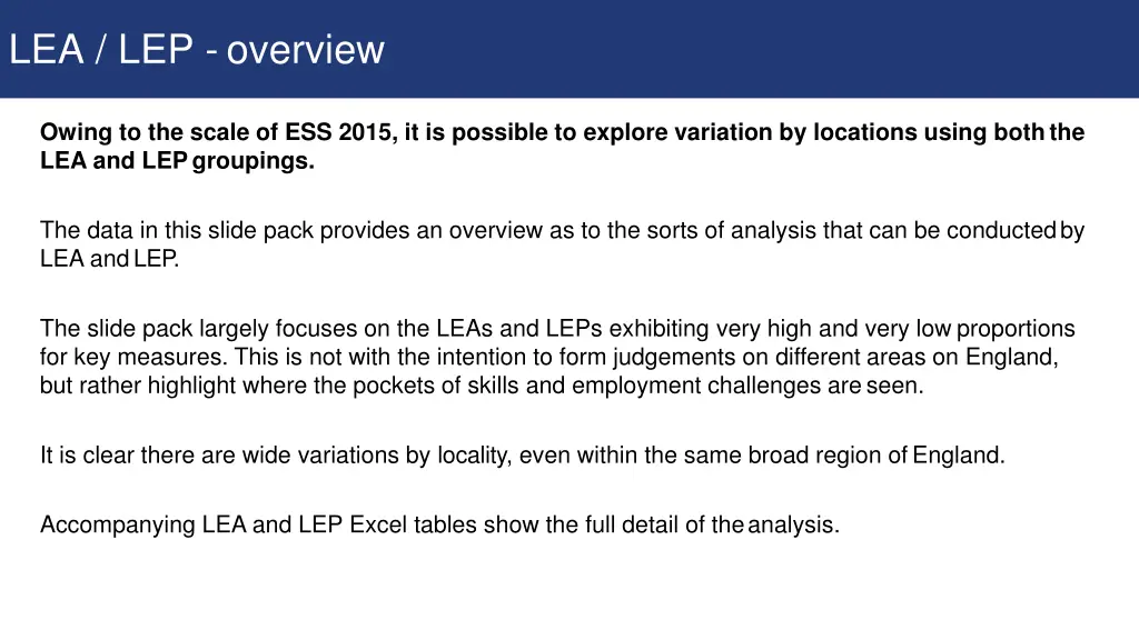 lea lep overview