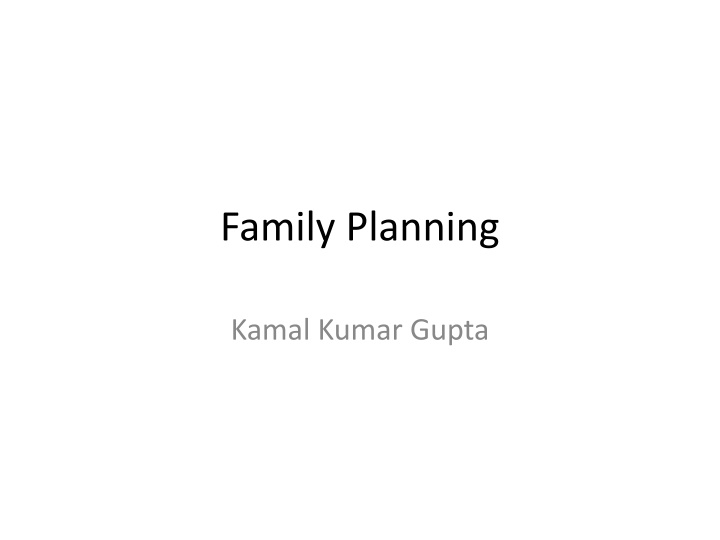 family planning