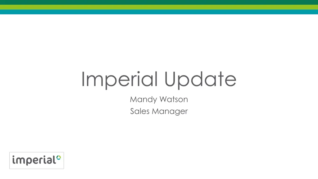 imperial update mandy watson sales manager