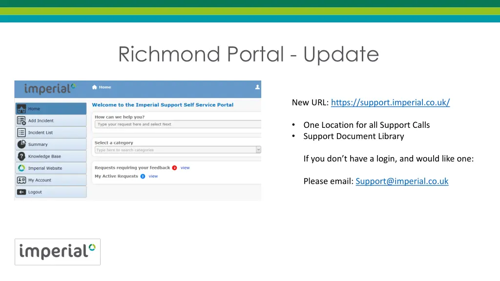 richmond portal update