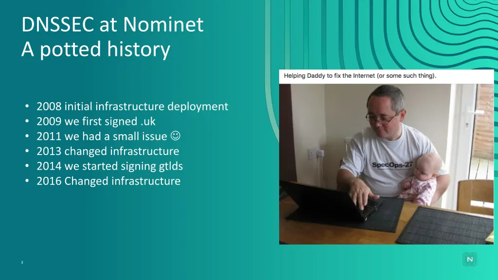 dnssec at nominet a potted history