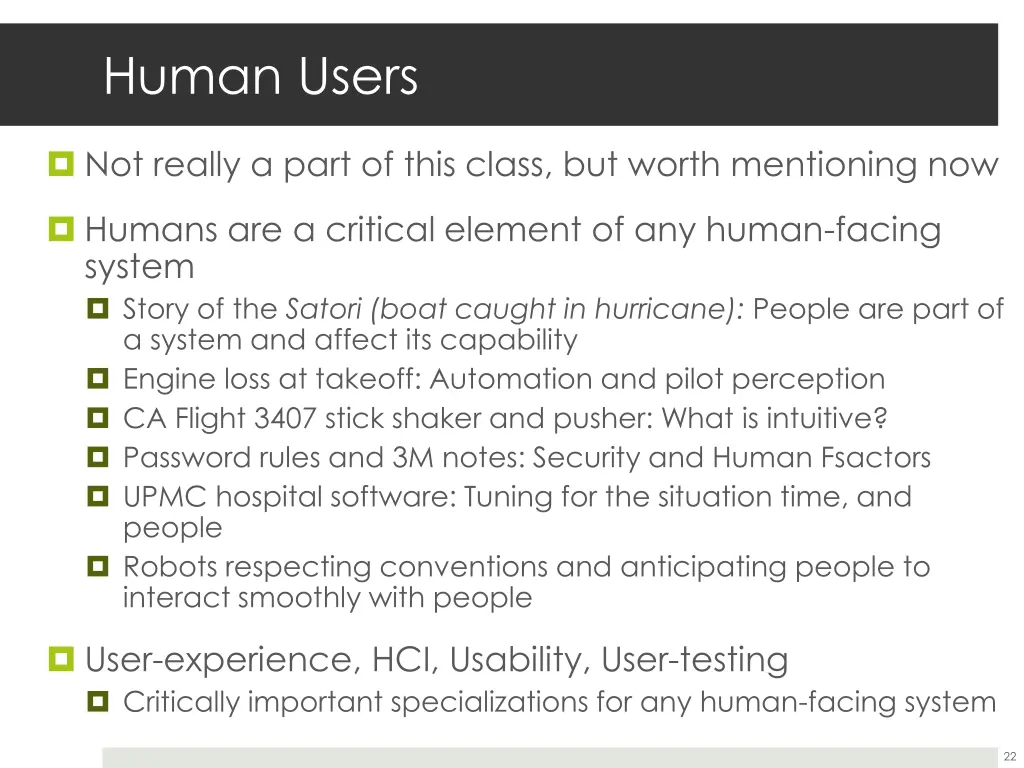 human users