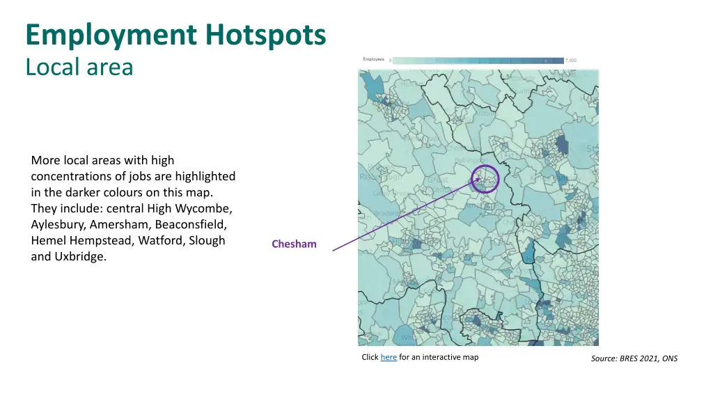 employment hotspots local area